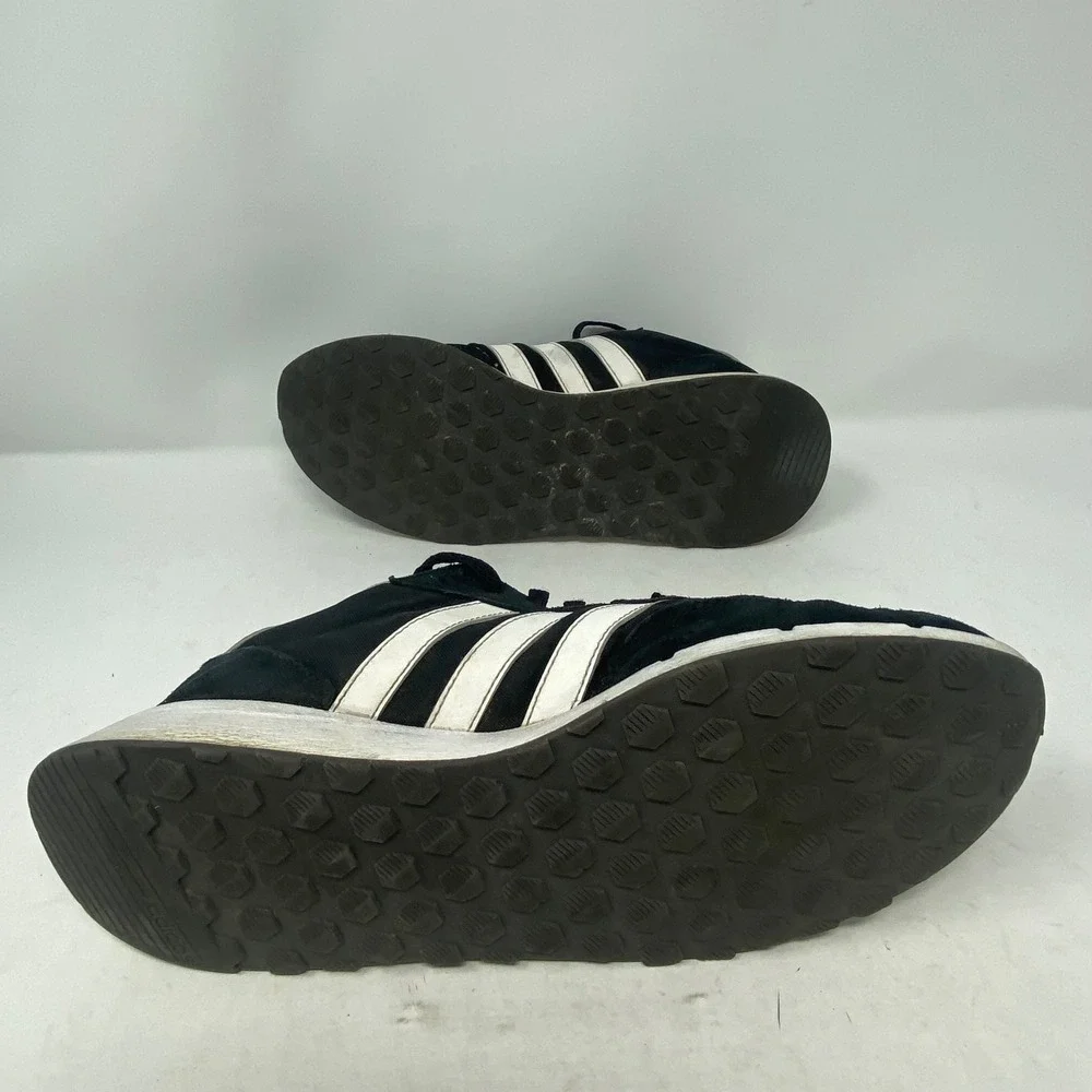 Adidas V Racer 2.0 Mens Sneakers Black White FZ0958 Low Top Shoes Size 10